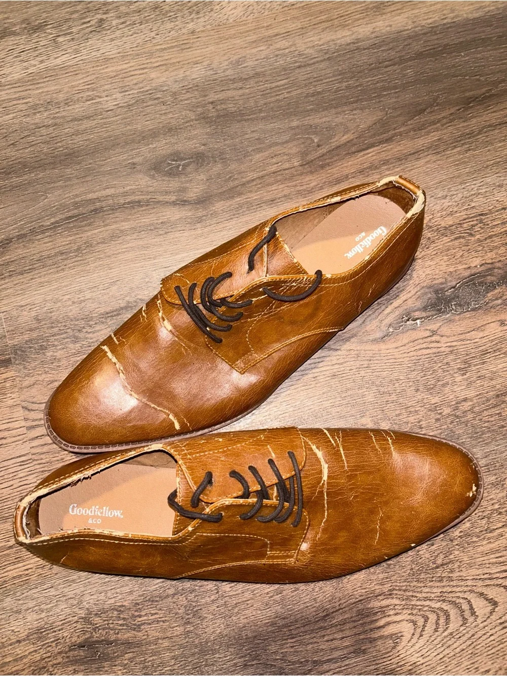 Goodfellow & Co. Benton light brown oxford dress shoes